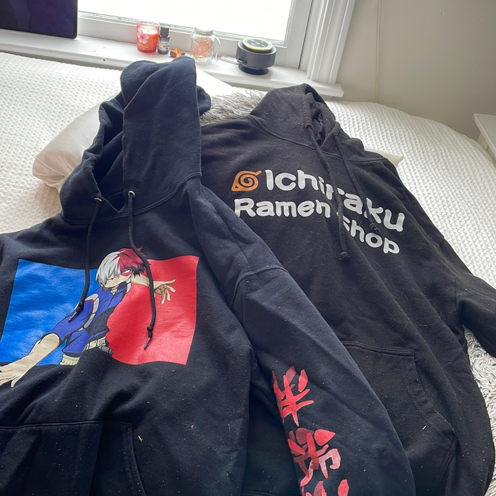 Bundle of two anime hoodies